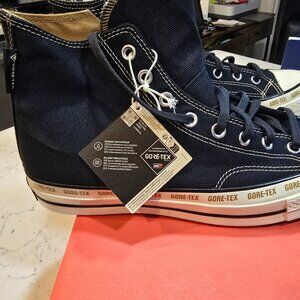 Men's Converse Chuck 70 Gore-Tex High Black Toadstool Tan Sneakers A08565C sz 10